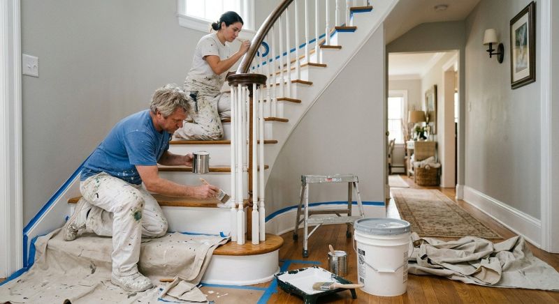 Interior Steps Painting in Waco, TX