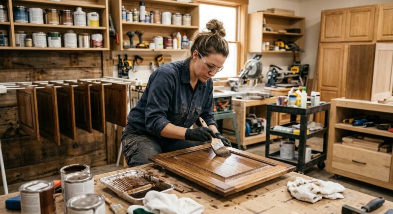 Cabinet Staining Service in Bloomington, IN