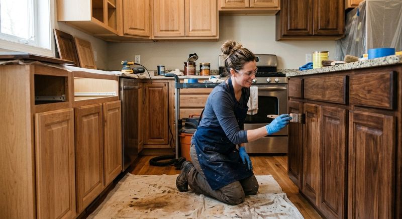 Cupboard Refinishing in Dayton, OH