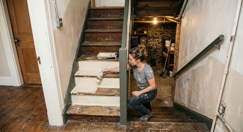 Interior Steps Painting in Waco, TX