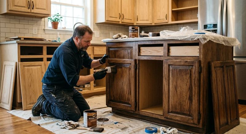 Kitchen Cupboard Refinishing in Terre Haute, IN