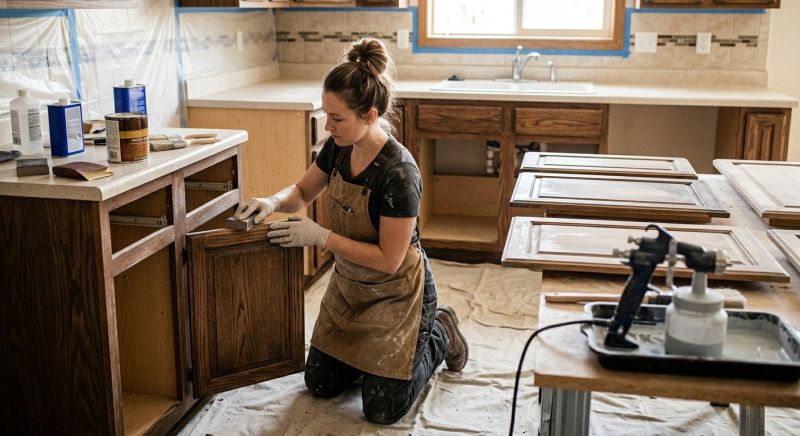 Kitchen Cupboard Refinishing in Indianapolis, IN