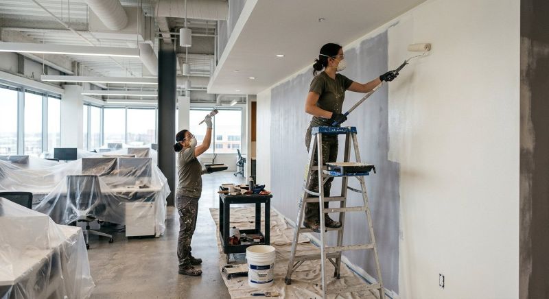 Reception Area Painting in Longmont, CO