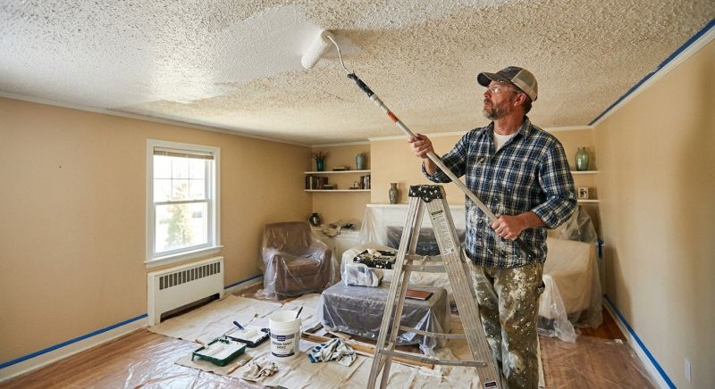 Stucco Ceiling Painting in Waco, TX