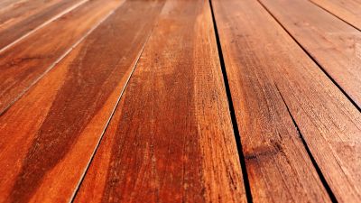 Close-up of Stained Wood Grain