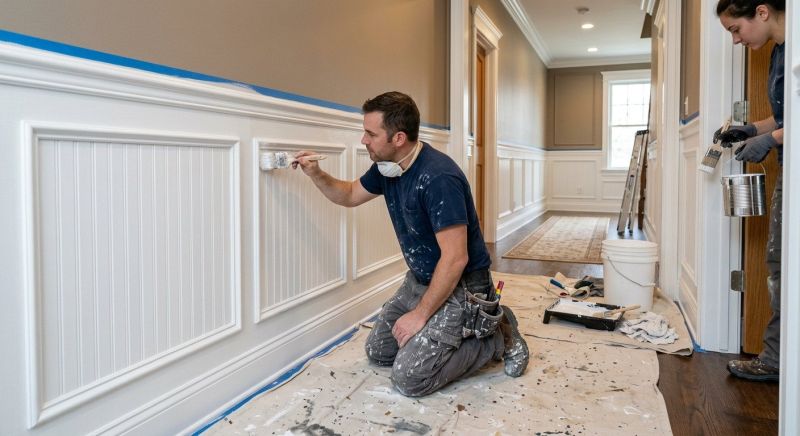 Wainscoting Painting in Waco, TX